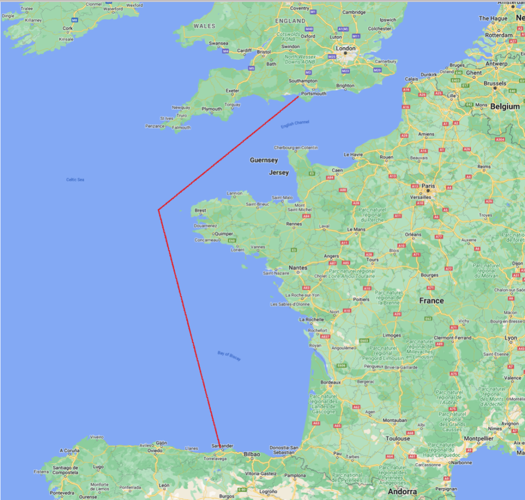 Portsmouth to Ssantander