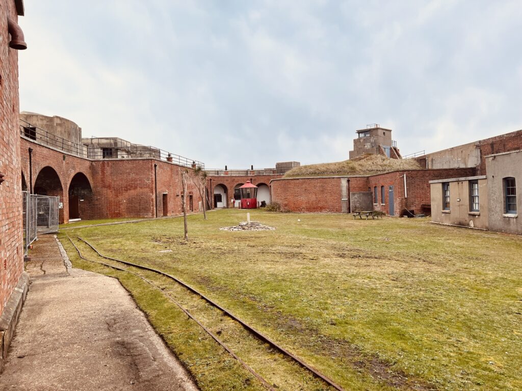 The “palmerston” end of Hurst castle.